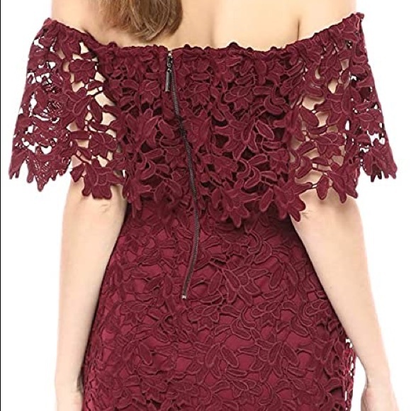 Enna Lace Off-The-Shoulder Dress at Guess - Picture 2 of 2